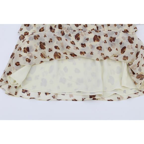 NWT 1 State floating leopard layered skirt womens medium boho chic cottagecore - Picture 5 of 10